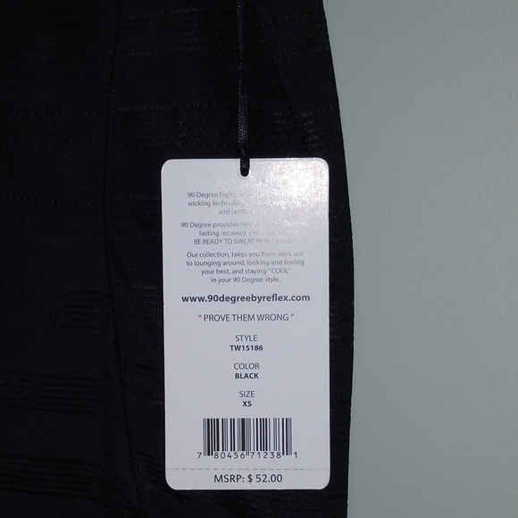 90 Degrees by Reflex Ladies Black Mesh Tank - Picture 2 of 6